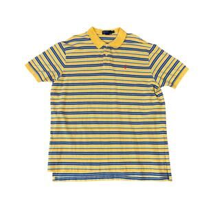 Polo Ralph Lauren 90s Striped Cotton Polo Shirt US Men's XXL